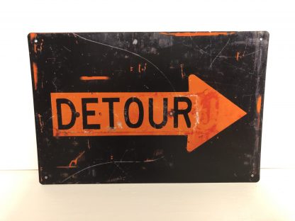 Detour - Tin Sign