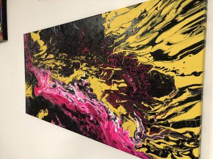 Pink and Yellow - Abstract