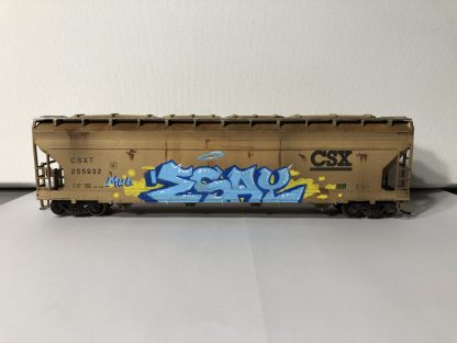 Hopper - CSX - Weathered and Graffiti