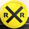 Steel Railroad Sign